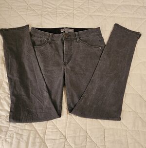 Wit & Wisdom Women's Charcoal Gray Skinny Jeans- Comfort Waistband